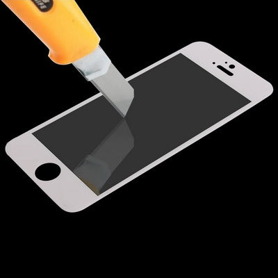 Pellicola protettiva in vetro temperato per iPhone 5 & 5S & 5C, For iPhone 5 & 5S & 5C White (1 PC)