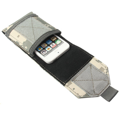 Camouflage Army Combat Travel Utility Gancio e anello di chiusura Marsupio Marsupio per cellulare Soldi
