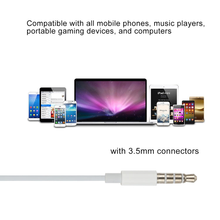 Auricolare cablato da 3,5 mm per telefoni Android/PC/lettore MP3/laptop, lunghezza cavo: 1,2 m