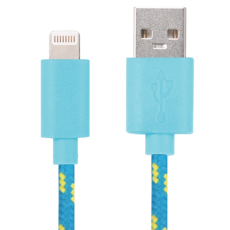 Cavo di ricarica per trasferimento dati USB con rete in nylon da 1 m per iPhone, iPad, compatibile con iOS 15.5