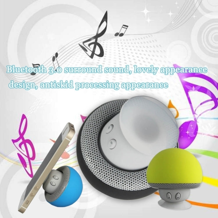 Altoparlante Bluetooth a forma di fungo con supporto a ventosa