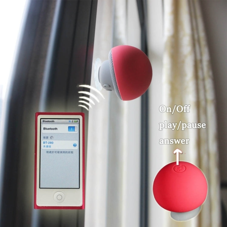 Altoparlante Bluetooth a forma di fungo con supporto a ventosa