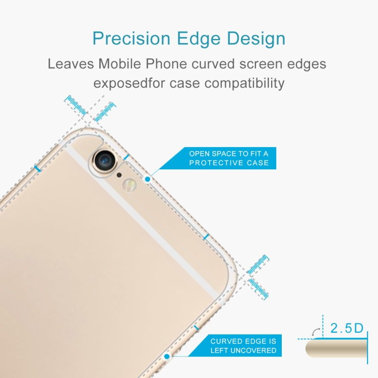 50 pezzi per iPhone 6 / 6S Pellicola proteggi schermo posteriore in vetro temperato antideflagrante da 0,26 mm, For 6 & 6s Back Film