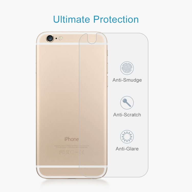 50 pezzi per iPhone 6 / 6S Pellicola proteggi schermo posteriore in vetro temperato antideflagrante da 0,26 mm, For 6 & 6s Back Film