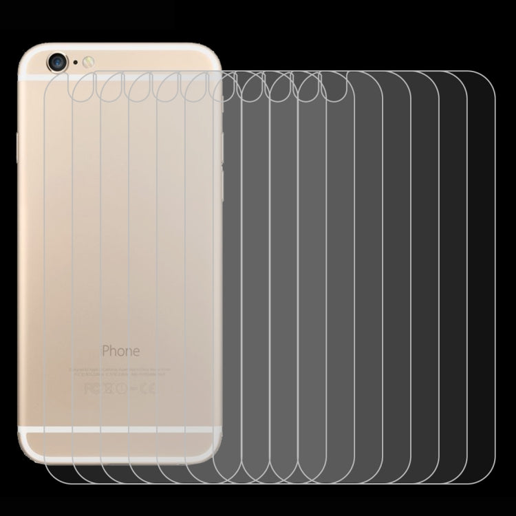 50 pezzi per iPhone 6 / 6S Pellicola proteggi schermo posteriore in vetro temperato antideflagrante da 0,26 mm, For 6 & 6s Back Film