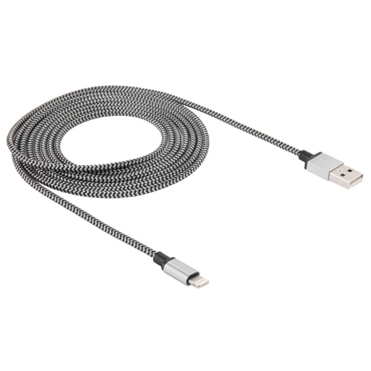 Cavo di sincronizzazione dati/ricarica da USB a 8 pin stile tessuto 2A, lunghezza cavo: 1 m