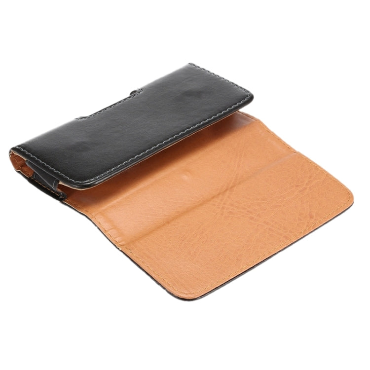Marsupio in pelle di agnello stile orizzontale con stecca posteriore per iPhone 6 / Galaxy S4 / S3
