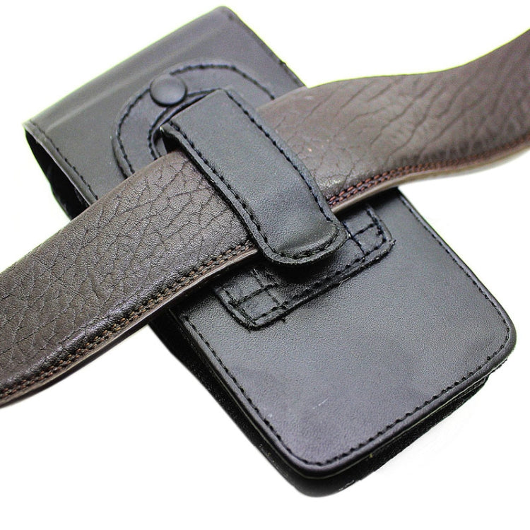 Custodia in pelle universale stile verticale con clip da cintura per iPhone 6 Plus / Galaxy Note 4 / Note 3