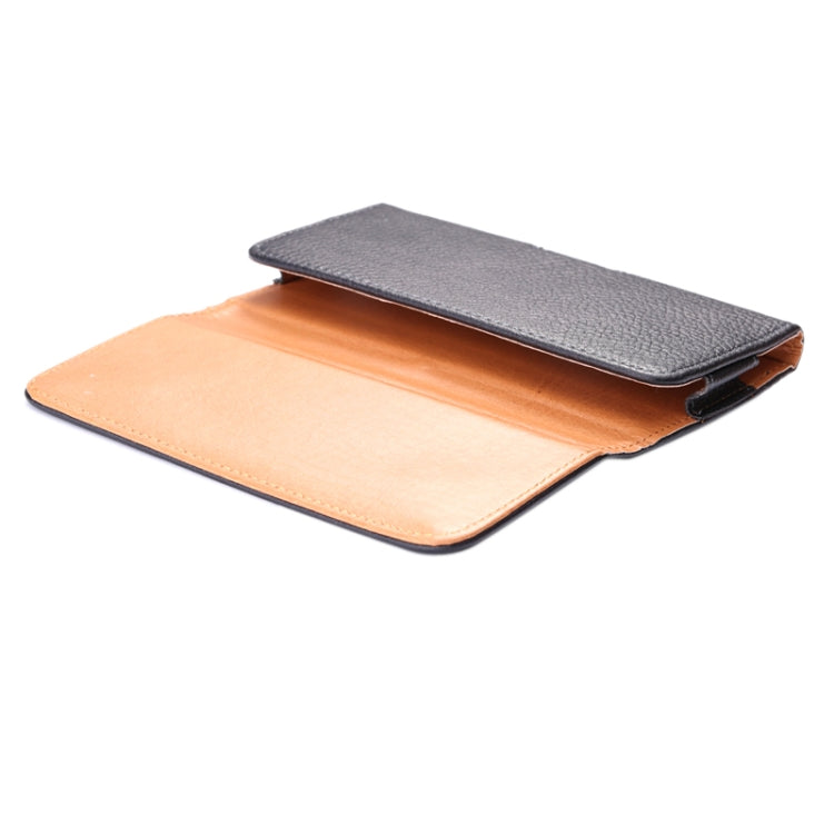 Marsupio stile orizzontale con texture Litchi per iPhone 6s Plus / iPhone 6 Plus e Galaxy Note 8 / Note 5 / Note 4 / S6 Edge Plus