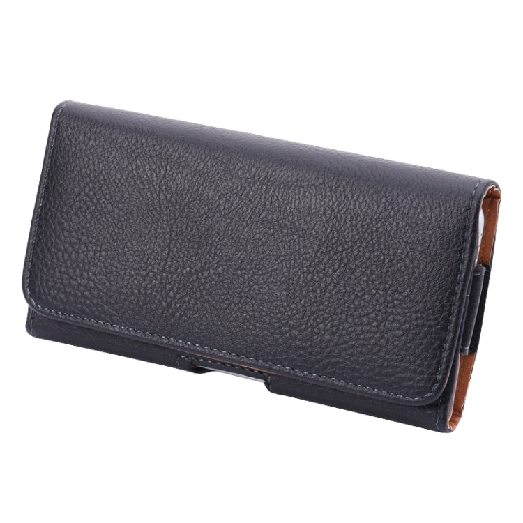 Marsupio stile orizzontale con texture Litchi per iPhone 6s Plus / iPhone 6 Plus e Galaxy Note 8 / Note 5 / Note 4 / S6 Edge Plus