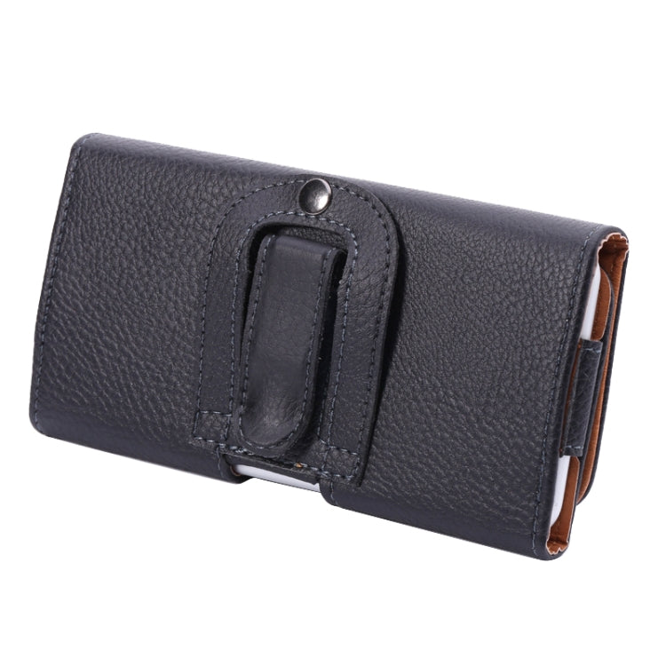 Marsupio stile orizzontale con texture Litchi per iPhone 6s Plus / iPhone 6 Plus e Galaxy Note 8 / Note 5 / Note 4 / S6 Edge Plus