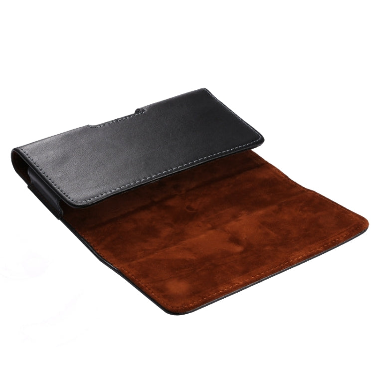 Custodia in pelle universale stile orizzontale/marsupio con stecca posteriore per iPhone 6 Plus e 6s Plus, Samsung Note 8 e 5 e 4 / S6 edge+ / A8