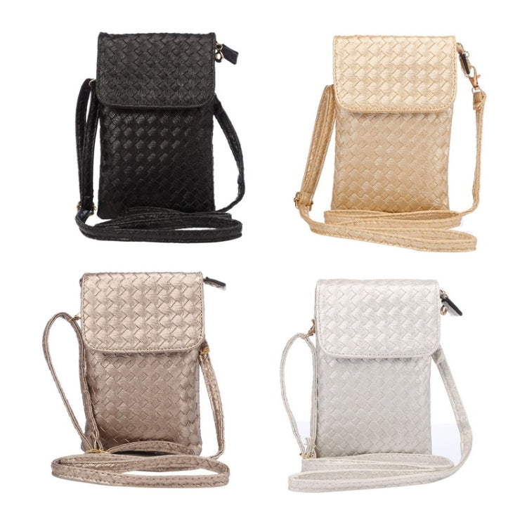 Borsa da trasporto universale in pelle PU universale stile verticale con trama intrecciata per iPhone 6s Plus / 6 Plus, Galaxy Note 5 e Note 4 e Note 3 / A8 / S6 edge / S6 edge+, Huawei P8 / P7 / Honor 6 Plus