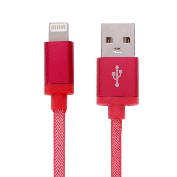 Cavo dati/caricatore Net Style Metal Head da 8 pin a USB, lunghezza cavo: 25 cm