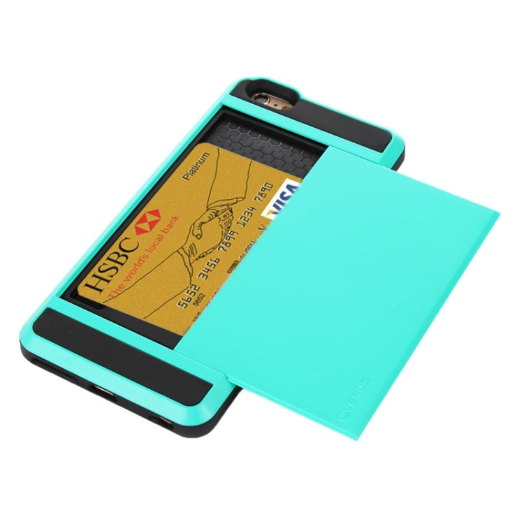 Custodia combinata Blade PC + TPU con slot per schede per iPhone 6 Plus