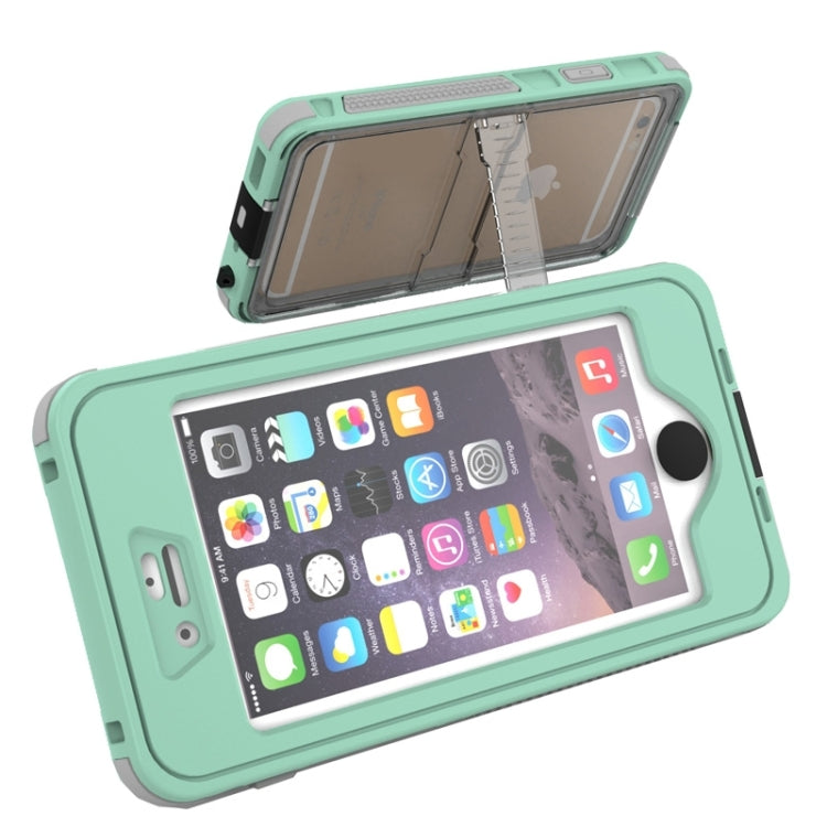 Custodia protettiva nottilucente antiurto, antiurto, antipolvere, impermeabile, con supporto per iPhone 6 e 6S