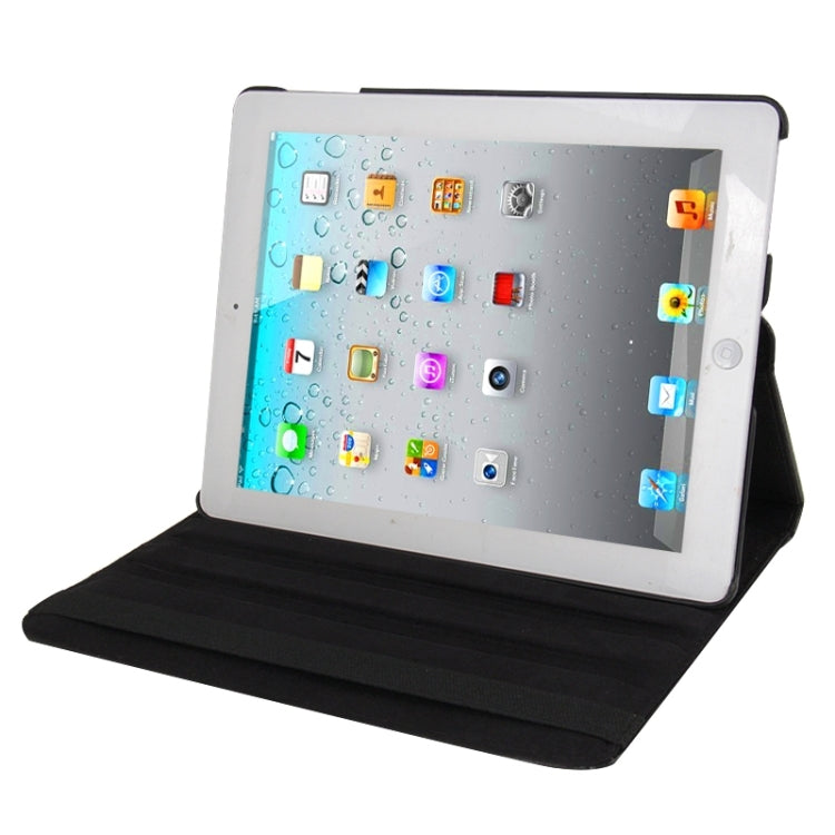 Custodia in pelle ruotabile a 360 gradi con funzione di sospensione/sveglia e supporto per il nuovo iPad (iPad 3), blu zaffiro, For New iPad (iPad 3)