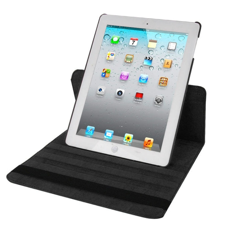Custodia in pelle ruotabile a 360 gradi con funzione di sospensione/sveglia e supporto per il nuovo iPad (iPad 3), blu zaffiro, For New iPad (iPad 3)