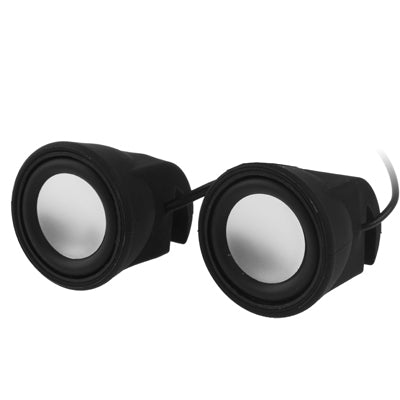 Mini altoparlante stereo con clip mobile in silicone da 3,5 mm per il nuovo iPad (iPad 3) / iPad 2 / iPhone 4 e 4S / Tablet PC / laptop, bianco
