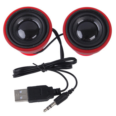 Mini altoparlante portatile stereo da 3,5 mm per il nuovo iPad (iPad 3) / iPad 2 / iPhone 5 / iPhone 4 e 4S / Tablet PC / Laptop, Rosso