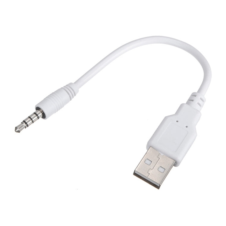 Cavo di ricarica e sincronizzazione dati da USB a jack da 3,5 mm per iPod Shuffle 1a/2a/3a generazione, lunghezza: 15,5 cm