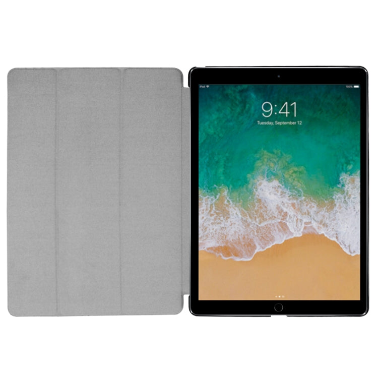 Custodia in pelle Smart con chiusura orizzontale Custer Texture con supporto a 3 pieghe e funzione Sleep/Wake-up per iPad Pro 12,9 pollici 2017/2015, For iPad Pro 12.9 inch, iPad Pro 12.9 inch