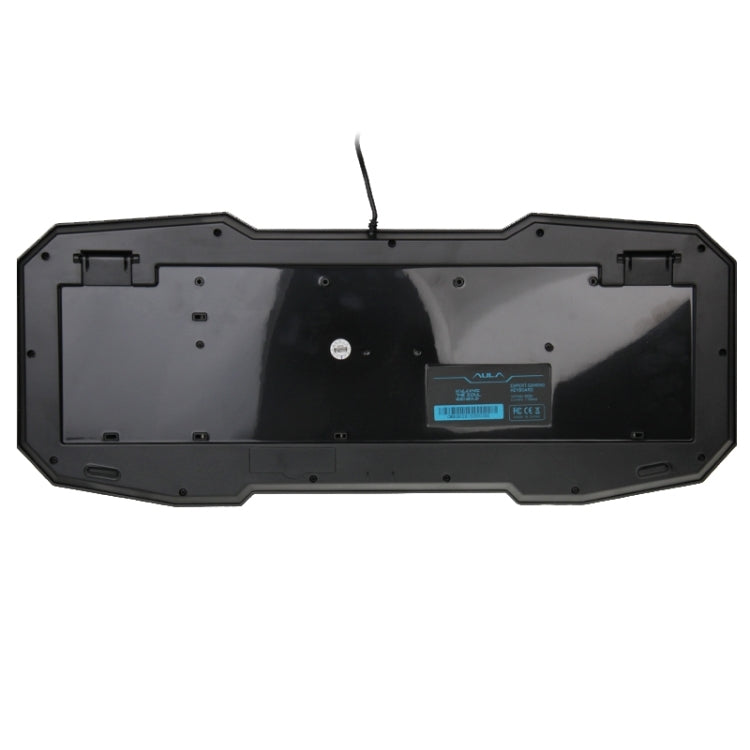 Aula Killing Soul Serie Behead Tastiera QWERTZ cablata USB silenziosa / antiscivolo con retroilluminazione Blu-ray + velocità di ritorno 500-1000 Hz Kit combinato mouse da gioco 7D, tasti in lingua tedesca, German