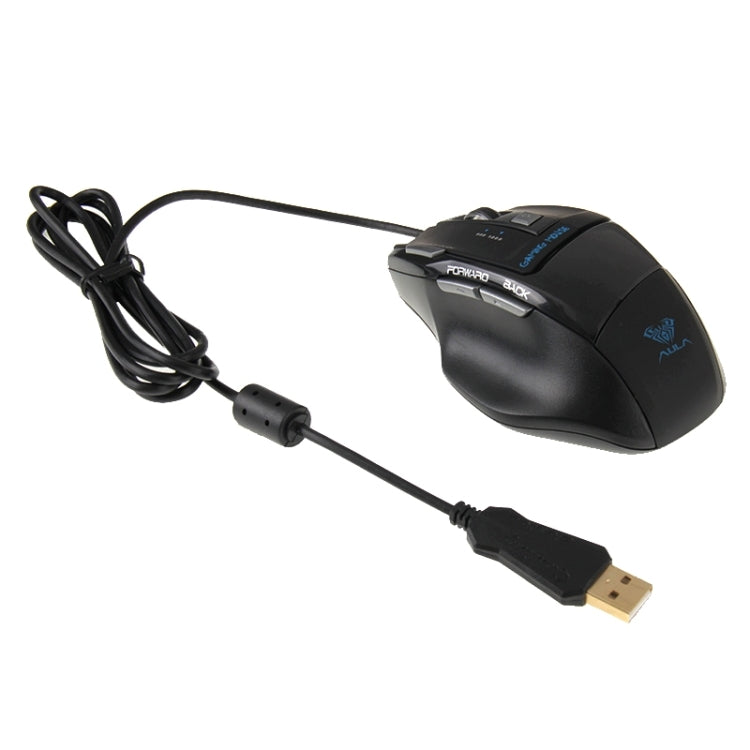 Aula Killing Soul Serie Behead Tastiera QWERTZ cablata USB silenziosa / antiscivolo con retroilluminazione Blu-ray + velocità di ritorno 500-1000 Hz Kit combinato mouse da gioco 7D, tasti in lingua tedesca, German