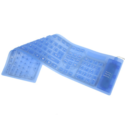 Tastiera in silicone flessibile impermeabile di dimensioni standard USB 2.0 da 109 tasti, 109 Keys (Blue), 109 Keys (White)