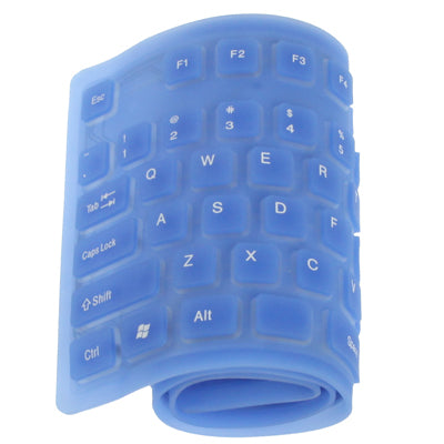 Tastiera in silicone flessibile impermeabile di dimensioni standard USB 2.0 da 109 tasti, 109 Keys (Blue), 109 Keys (White)