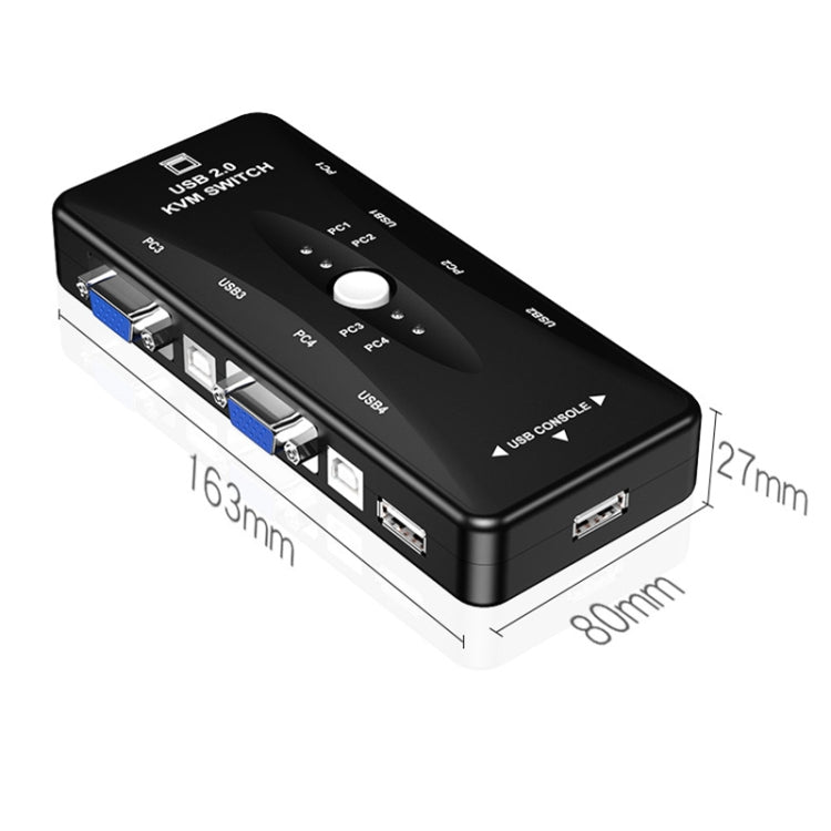 Switch KVM a 4 PORTE, 4 Ports, 4 Ports (with USB)