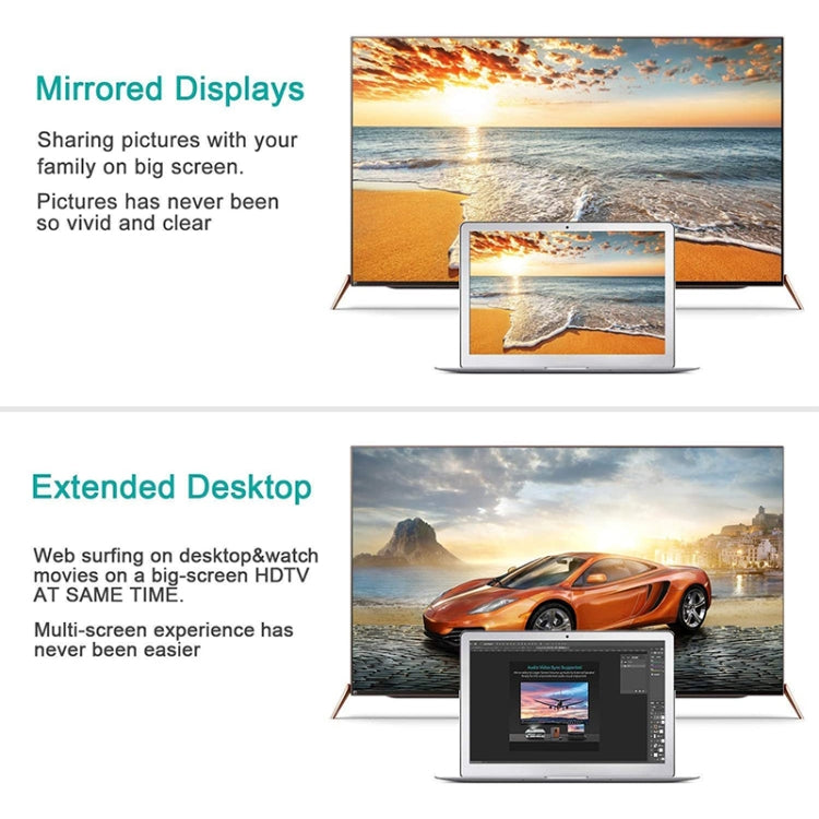 Adattatore da mini display a VGA 15 pin femmina per Apple, Mini DP to VGA 15Pin