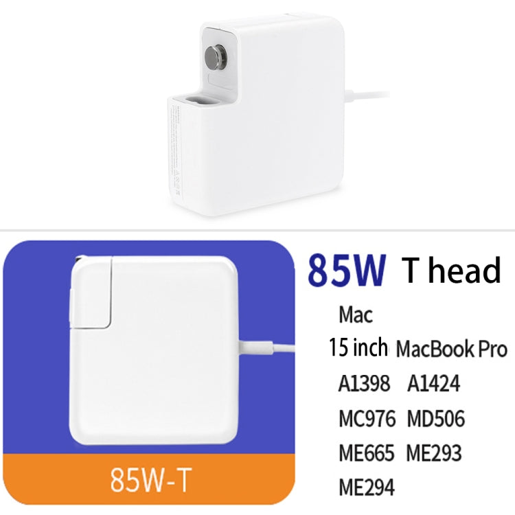 A1424 Alimentatore MagSafe 2 85 W 20 V 4,25 A 5 pin per MacBook, lunghezza cavo: 1,6 m, presa americana, 85W US Plug