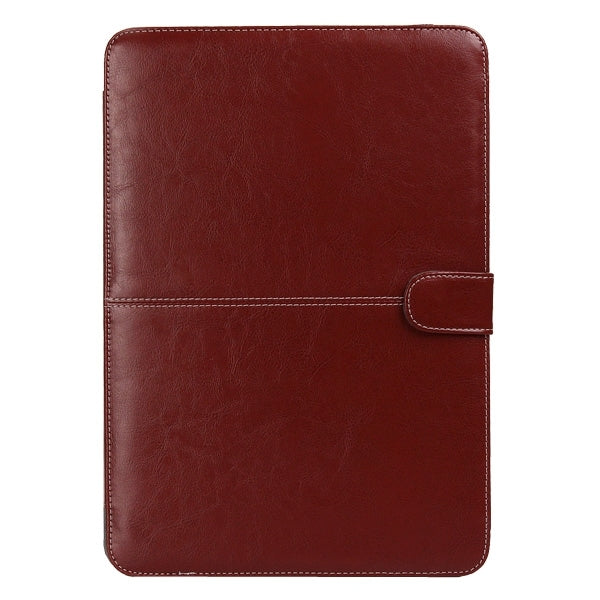 Custodia in pelle per notebook con chiusura a scatto per MacBook Pro Retina da 15,4 pollici