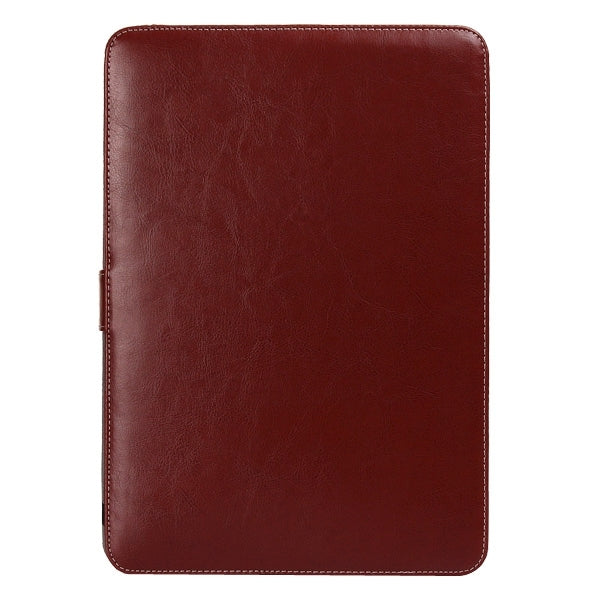 Custodia in pelle per notebook con chiusura a scatto per MacBook Pro Retina da 15,4 pollici