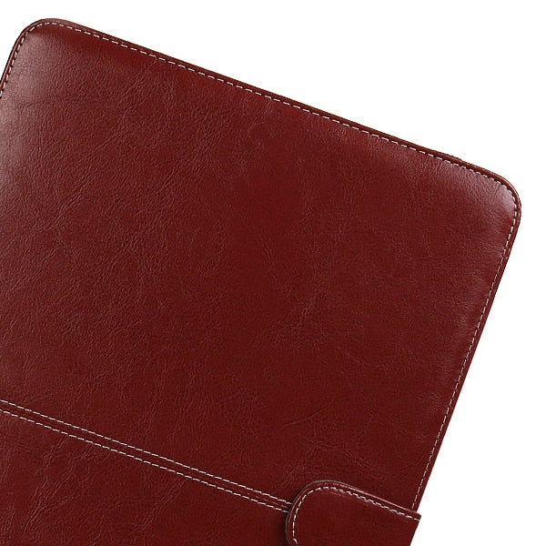 Custodia in pelle per notebook con chiusura a scatto per MacBook Pro Retina da 15,4 pollici