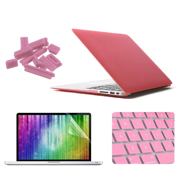 ENKAY per MacBook Air 11.6 pollici (Versione USA) / A1370 / A1465 Custodia protettiva 4 in 1 in plastica rigida satinata con protezione per lo schermo, protezione per tastiera e tappi antipolvere, For MacBook Air 11.6 inch (US Version) / A1370 / A1465
