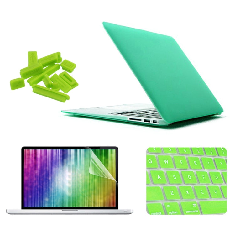 ENKAY per MacBook Air 13,3 pollici (Versione USA) 4 in 1 Custodia protettiva in plastica rigida satinata con protezione per lo schermo, protezione per tastiera e tappi antipolvere, For MacBook Air 13.3 inch (US Version)