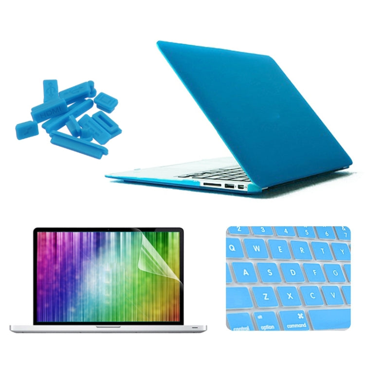 ENKAY per MacBook Air 13,3 pollici (Versione USA) 4 in 1 Custodia protettiva in plastica rigida satinata con protezione per lo schermo, protezione per tastiera e tappi antipolvere, For MacBook Air 13.3 inch (US Version)