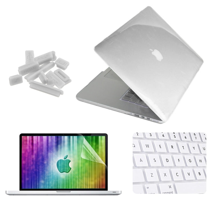 ENKAY per MacBook Pro Retina 13,3 pollici (versione USA) / A1425 / A1502 Custodia protettiva in plastica rigida 4 in 1 con protezione per schermo, protezione tastiera e tappi antipolvere