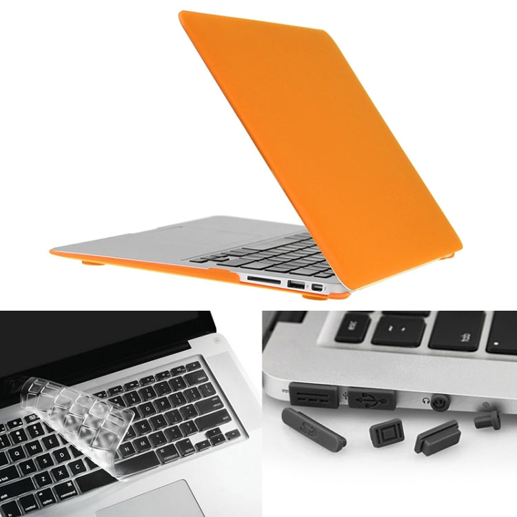 ENKAY per Macbook Air 13,3 pollici (versione USA) / A1369 / A1466 Hat-Prince 3 in 1 Custodia protettiva in plastica rigida satinata con protezione per tastiera e tappo antipolvere per porta