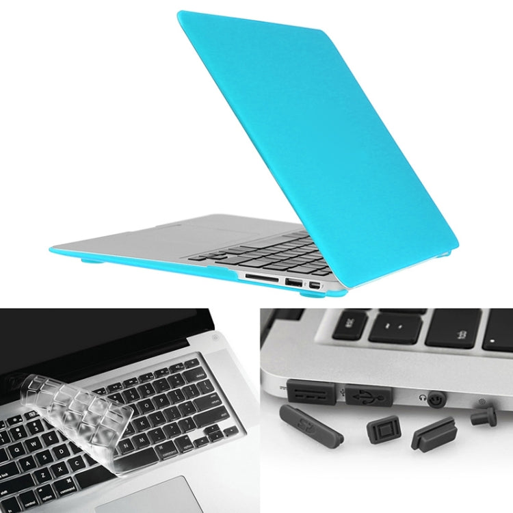 ENKAY per Macbook Air 13,3 pollici (versione USA) / A1369 / A1466 Hat-Prince 3 in 1 Custodia protettiva in plastica rigida satinata con protezione per tastiera e tappo antipolvere per porta