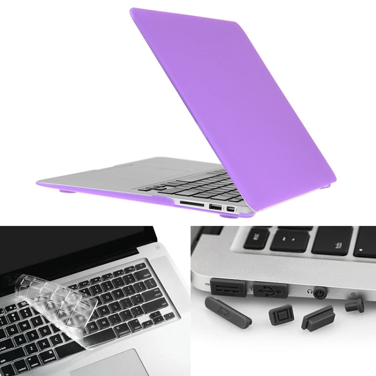 ENKAY per Macbook Air 13,3 pollici (versione USA) / A1369 / A1466 Hat-Prince 3 in 1 Custodia protettiva in plastica rigida satinata con protezione per tastiera e tappo antipolvere per porta