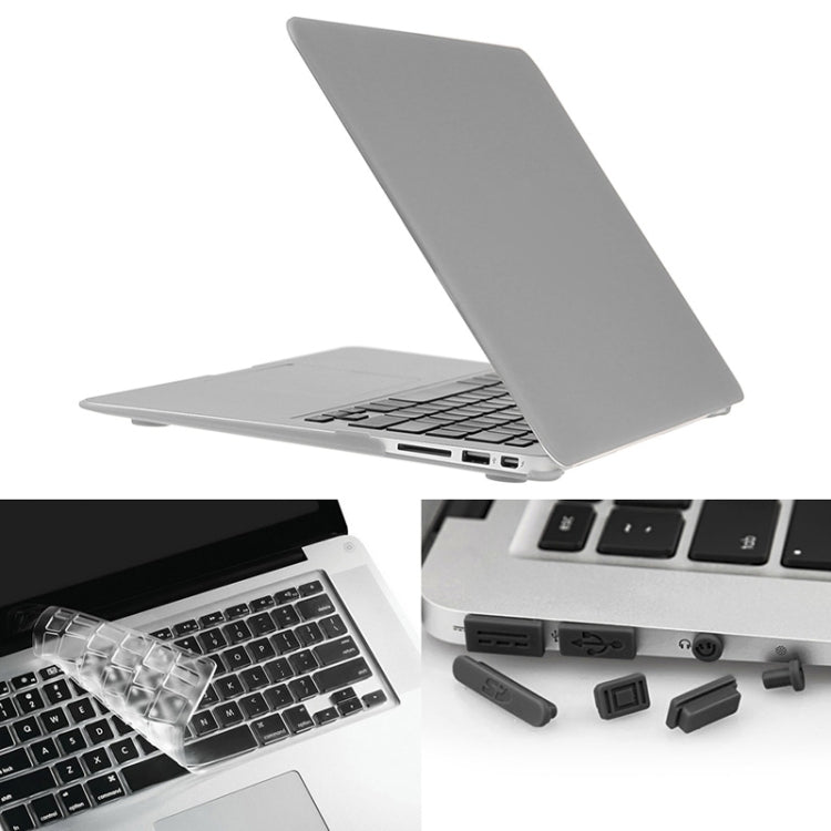 ENKAY per Macbook Air 13,3 pollici (versione USA) / A1369 / A1466 Hat-Prince 3 in 1 Custodia protettiva in plastica rigida satinata con protezione per tastiera e tappo antipolvere per porta