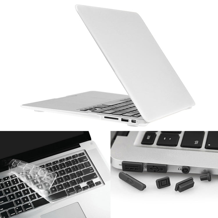 ENKAY per Macbook Air 13,3 pollici (versione USA) / A1369 / A1466 Hat-Prince 3 in 1 Custodia protettiva in plastica rigida satinata con protezione per tastiera e tappo antipolvere per porta