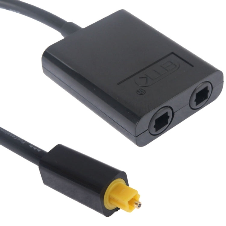 EMK Digital Toslink Fibra Ottica Audio Splitter 1 a 2 Cavo Adattatore per Lettore DVD, 1 to 2