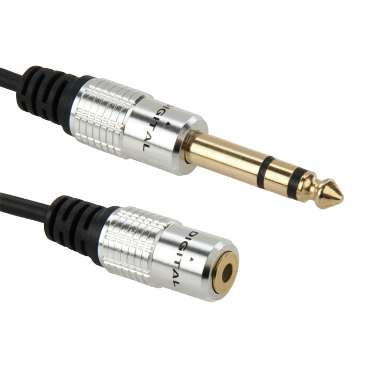 Cavo adattatore audio maschio da 6,35 mm a femmina da 3,5 mm, lunghezza: 30 cm, 6.35mm Male to 3.5mm Female