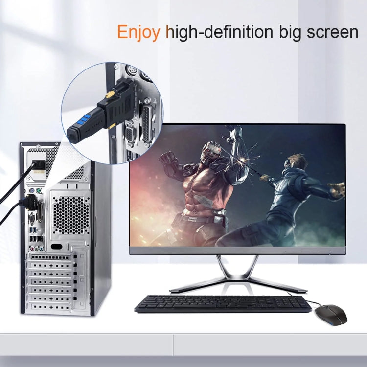 Adattatore HDMI 19 pin femmina a DVI 24+1 pin maschio (placcato in oro), HDMI Female to DVI 24+1Pin Male