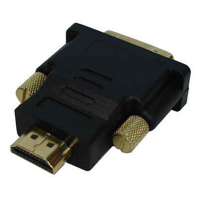Adattatore HDMI 19 pin maschio a DVI 24+1 pin maschio (placcato in oro), HDMI Male to DVI 24+1Pin Male