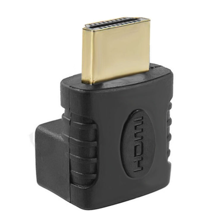 Adattatore da HDMI 19 pin maschio a HDMI 19 pin femmina con angolo di 90 gradi (placcato in oro), HDMI Male to Female